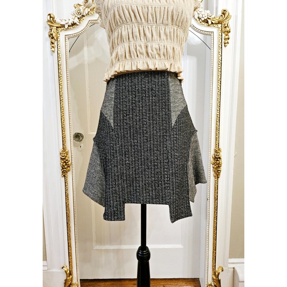 ICB Asymmetrical Wool Blend Short Skirt, size XS - S